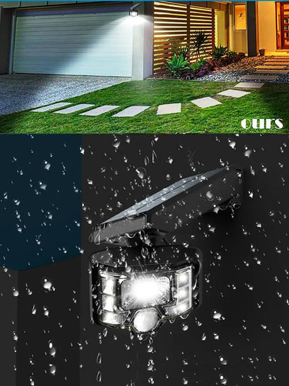 LED Solar Spotlights Courtyard Decorative Lighting Solar Lights Rotating Floodlights