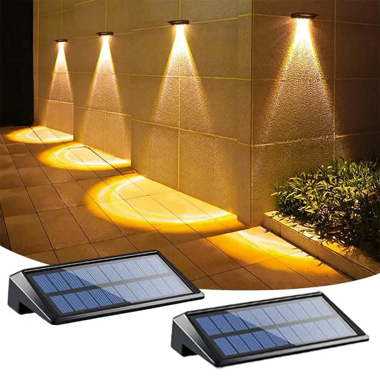 2 PACK SOLAR WALL LIGHTS