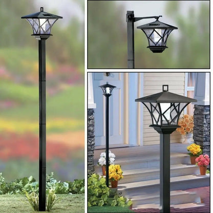 1.5M LED SOLAR POWERED TRADITIONAL STREET LAMP