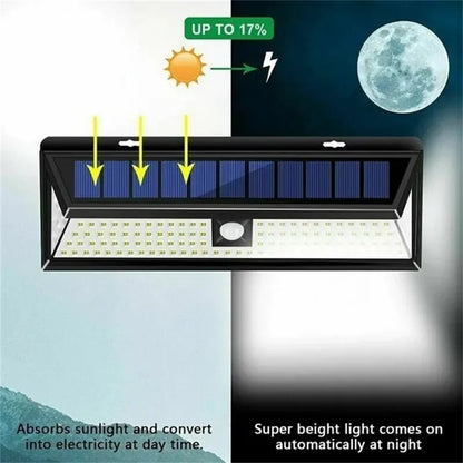 Solar Lights 100/118LED Wall Solar Light Outdoor Security Lighting Nightlight Waterproof IP65 Motion Sensor Detector Lamp Garden