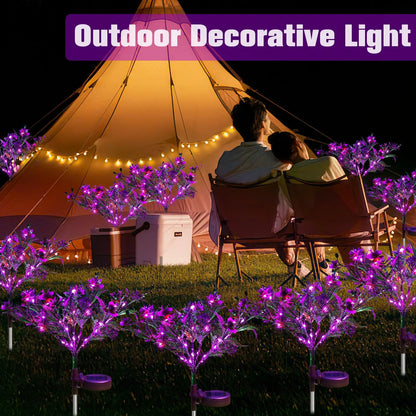 1pc Solar Garden Light Phalaenopsis Flower Light LED Orchids Yard Decorative Lamp Outdoor Garden Lawn Pathway Patio Decoration