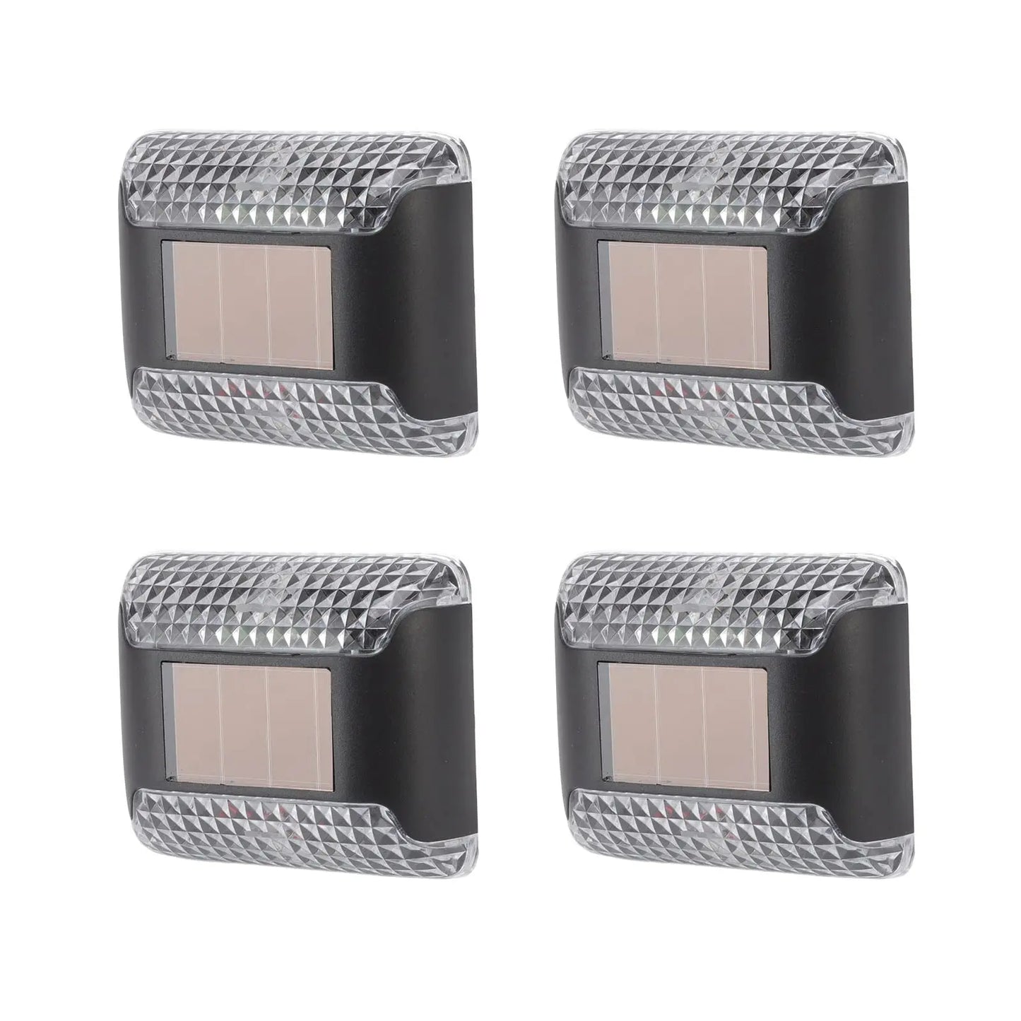 4pcs Solar Lights Up Down Wall Decorative Sconce Light Outdoor Backyard Deck Fence Post Lamp