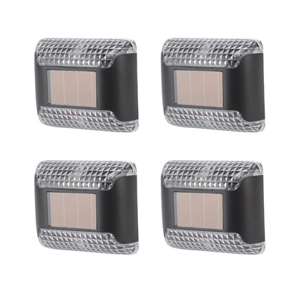 4pcs Solar Lights Up Down Wall Decorative Sconce Light Outdoor Backyard Deck Fence Post Lamp