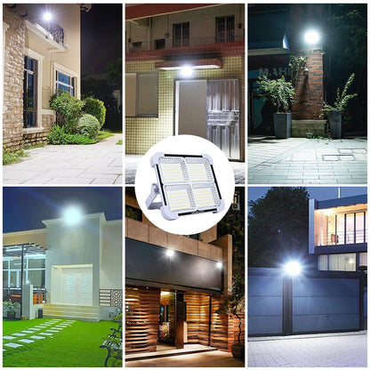 RECHARGEABLE 200W SOLAR FLOODLIGHT OUTDOOR LAMPS