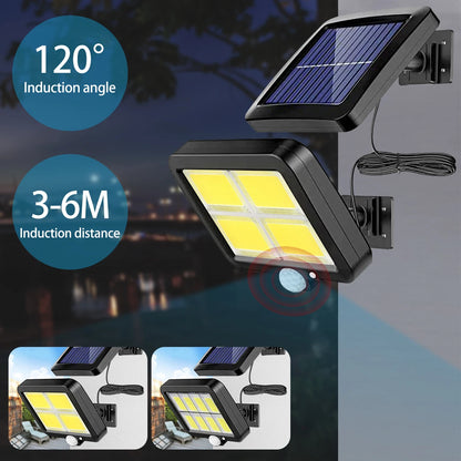 Solar LED Light Outdoor Super Bright Solar Spotlight IP67 Waterproof Solar Street Light Outdoor Floodlight Pathway Garden Light